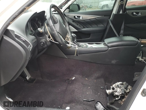 2017 Infiniti Q50 Red Sport 400 with VIN JN1FV7AP7HM850246, listed as a Copart auction lot 58536135 with Not provided miles and Salvage title. Bid and sale history available at DreamBid. Image 7.