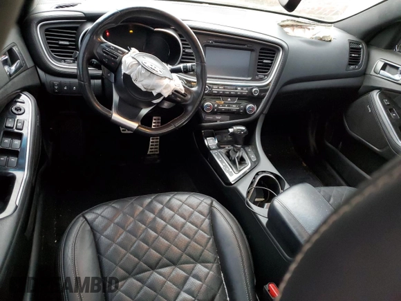 2015 Kia Optima SXL Turbo with VIN 5XXGR4A65FG458168, listed as a Copart auction lot 44966795 with 55,055 mi miles and Non Repairable. Bid and sale history available at DreamBid. Image 8.