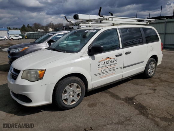 2012 Ram Cargo Van with VIN 2C4JDGAG1CR242027, listed as a Copart auction lot 50562185 with 114,795 mi miles and Clean Title. Bid and sale history available at carsss.com. Image 1.