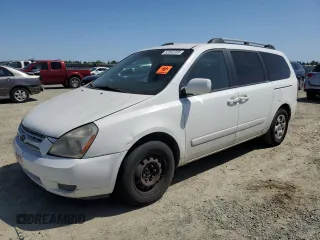 2009 Kia Sedona LX with VIN KNDMB233396273389, listed as a Copart auction lot 52592285 with 0 mi miles and Clean Title. Bid and sale history available at carsss.com. Image 1.
