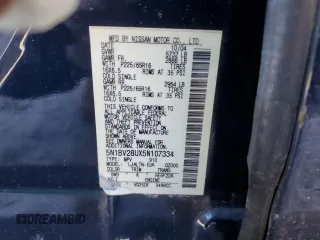 2005 Nissan Quest SE with VIN 5N1BV28UX5N107334, listed as a Copart auction lot 45776135 with 193,466 mi miles and Salvage Title. Bid and sale history available at carsss.com. Image 16.