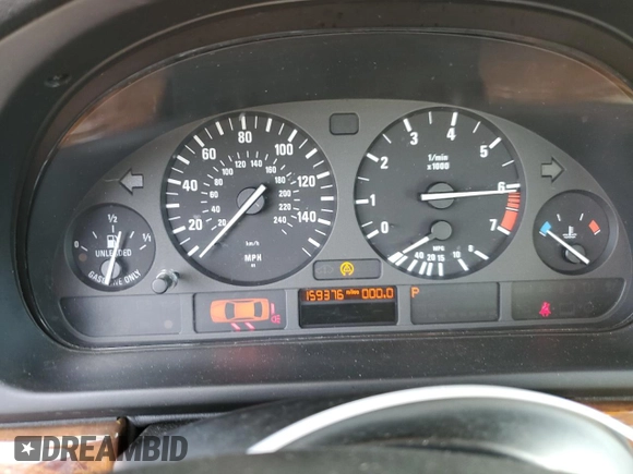 2001 BMW 5 Series 525iA with VIN WBADT43471GF57754, listed as a Copart auction lot 72114164 with 159,376 mi miles and Salvage Title. Bid and sale history available at carsss.com. Image 9.