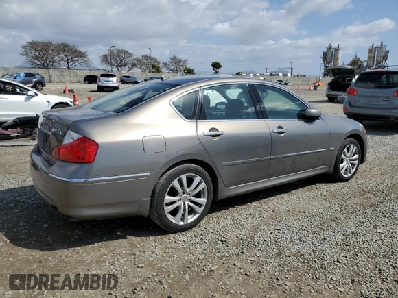 2008 Infiniti M with VIN JNKAY01F48M654549, listed as a Copart auction lot 51798965 with 212,122 mi miles and Salvage Title. Bid and sale history available at DreamBid. Image 3.