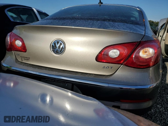 2012 Volkswagen CC Sport with VIN WVWMP7AN0CE531013, listed as a Copart auction lot 74143674 with Not Provided miles and Salvage Title. Bid and sale history available at DreamBid. Image 6.