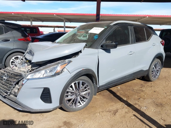 2023 Nissan Kicks SV with VIN 3N1CP5CVXPL550299, listed as a IAAI auction lot 41462172 with 21,587 mi miles. Bid and sale history available at carsss.com. Image 17.
