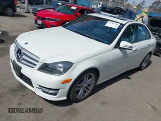2012 Mercedes-Benz C-Class C 250 Sport with VIN WDDGF4HB4CA629310, listed as a IAAI auction lot 41760959 with 105,288 mi miles. Bid and sale history available at carsss.com. Image 2.