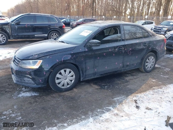 2015 Volkswagen Jetta Sedan 2.0L S with VIN 3VW2K7AJ5FM414073, listed as a IAAI auction lot 41398370 with 143,685 mi miles. Bid and sale history available at carsss.com. Image 2.