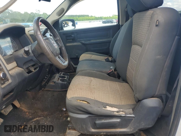 2012 Ram 1500 ST with VIN 3C6JD6DP4CG276742, listed as a Copart auction lot 57086145 with 200,771 mi miles and Salvage title. Bid and sale history available at DreamBid. Image 7.