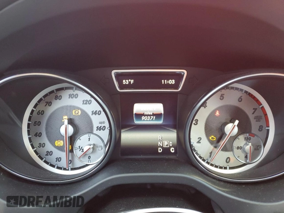 2016 Mercedes-Benz CLA 250 with VIN WDDSJ4EB5GN358933, listed as a Copart auction lot 81888663 with 90,371 mi miles and . Bid and sale history available at DreamBid. Image 9.