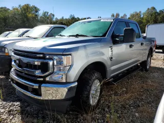 2021 Ford Super Duty F-250 SRW XL with VIN 1FT7W2B62MEC19187, listed as a Copart auction lot 75129734 with 0 mi miles and Salvage Title. Bid and sale history available at carsss.com. Image 1.