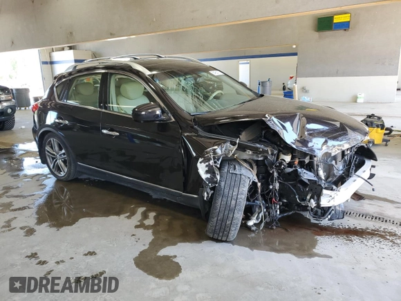 2012 Infiniti EX Journey with VIN JN1AJ0HRXCM453448, listed as a Copart auction lot 54864725 with 128,195 mi miles and Salvage title. Bid and sale history available at DreamBid. Image 4.