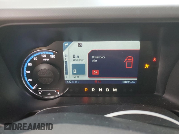 2023 Ford Bronco with VIN 1FMDE5BH3PLA89022, listed as a Copart auction lot 78643144 with 33,095 mi miles and Salvage Title. Bid and sale history available at DreamBid. Image 9.