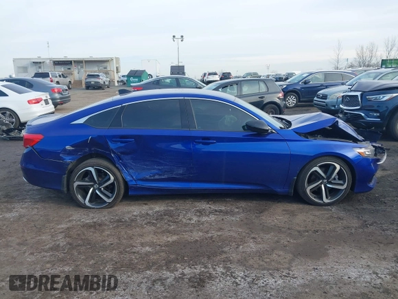 2022 Honda Accord Sedan Sport SE with VIN 1HGCV1F4XNA085981, listed as a IAAI auction lot 41907845 with 17,369 mi miles. Bid and sale history available at carsss.com. Image 13.