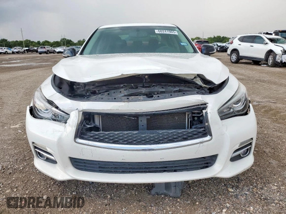 2015 Infiniti Q50 Premium with VIN JN1BV7AP7FM339762, listed as a Copart auction lot 60241965 with 94,278 mi miles and Salvage title. Bid and sale history available at DreamBid. Image 5.