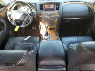 2012 Infiniti QX56 8-passenger with VIN JN8AZ2NC7C9316699, listed as a Copart auction lot 74810114 with 188,879 mi miles and Salvage Title. Bid and sale history available at carsss.com. Image 8.