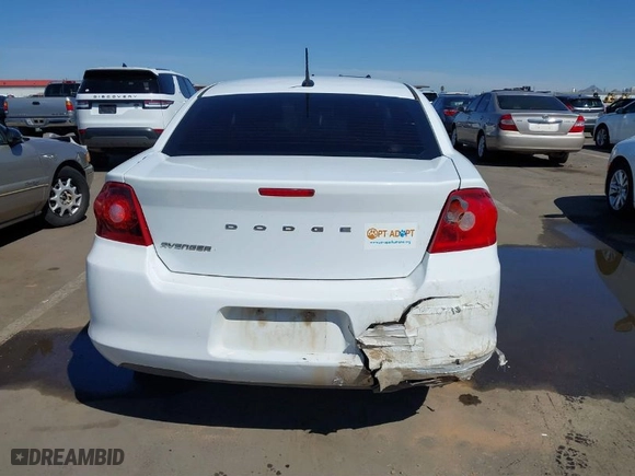 2012 Dodge Avenger SE with VIN 1C3CDZABXCN109552, listed as a IAAI auction lot 41841092 with 242,225 mi miles. Bid and sale history available at carsss.com. Image 16.