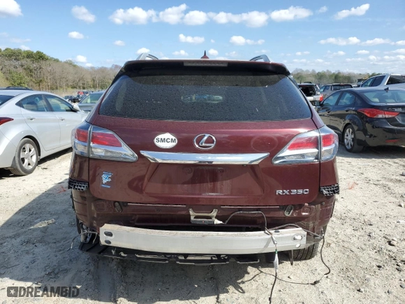 2013 Lexus RX 350 with VIN 2T2BK1BAXDC154866, listed as a Copart auction lot 51127535 with 138,602 mi miles and Salvage Title. Bid and sale history available at carsss.com. Image 6.