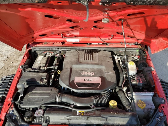 2018 Jeep Wrangler JK Unlimited Sport S with VIN 1C4BJWDG8JL891400, listed as a Copart auction lot 52137685 with 30,047 mi miles and Salvage Title. Bid and sale history available at carsss.com. Image 12.