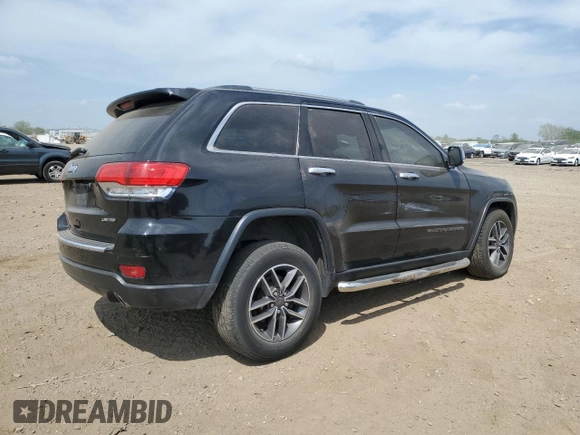 2019 Jeep Grand Cherokee Limited with VIN 1C4RJFBG2KC693642, listed as a Copart auction lot 56968105 with 73,726 mi miles and Salvage title. Bid and sale history available at DreamBid. Image 3.