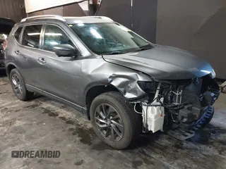 2016 Nissan Rogue SV with VIN KNMAT2MV1GP683440, listed as a IAAI auction lot 40781500 with 122,848 mi miles and . Bid and sale history available at carsss.com. Image 1.