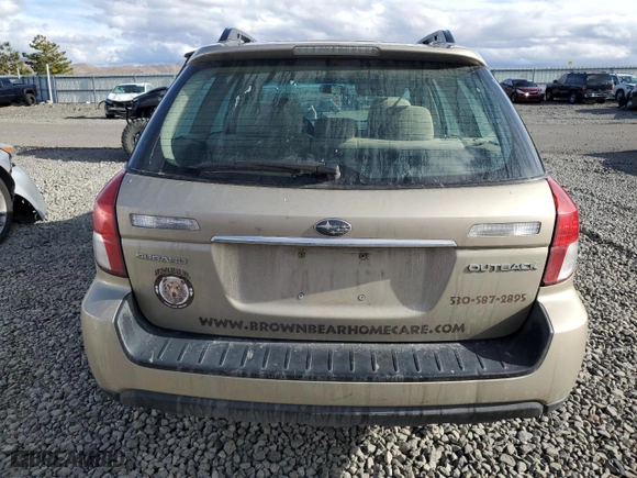 2008 Subaru Outback (Natl) with VIN 4S4BP60CX87305909, listed as a Copart auction lot 82024554 with 225,135 mi miles and Salvage Title. Bid and sale history available at carsss.com. Image 6.