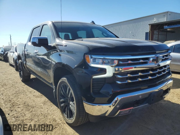 2023 Chevrolet Silverado 1500 LTZ with VIN 1GCUDGE85PZ203694, listed as a Copart auction lot 88726315 with 2,816 mi miles and Salvage Title. Bid and sale history available at carsss.com. Image 4.