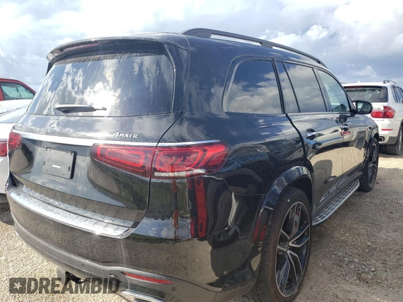 2022 Mercedes-Benz GLS with VIN 4JGFF5KEXNA612444, listed as a Copart auction lot 62234292 with 0 mi miles. Bid and sale history available at carsss.com. Image 4.