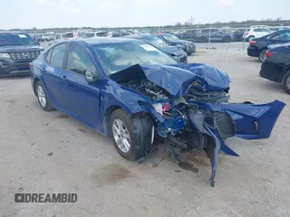 2025 Toyota Camry LE with VIN 4T1DAACK0SU091506, listed as a IAAI auction lot 41880460 with 8,407 mi miles and . Bid and sale history available at DreamBid. Image 1.