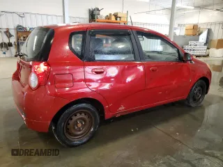 2009 Chevrolet Aveo 1LT with VIN KL1TD66E19B311906, listed as a Copart auction lot 58667965 with 108,441 mi miles and Clean title. Bid and sale history available at DreamBid. Image 3.