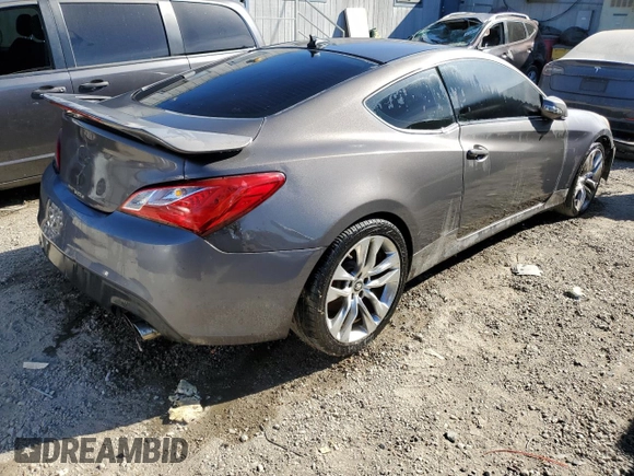 2013 Hyundai Genesis Coupe Track with VIN KMHHU6KJ8DU083980, listed as a Copart auction lot 41989205 with 108,382 mi miles and Clean title. Bid and sale history available at DreamBid. Image 3.