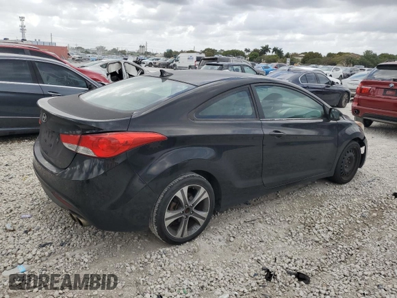 2013 Hyundai Elantra Coupe SE with VIN KMHDH6AE7DU006587, listed as a Copart auction lot 51184105 with 156,546 mi miles and Clean Title. Bid and sale history available at carsss.com. Image 3.