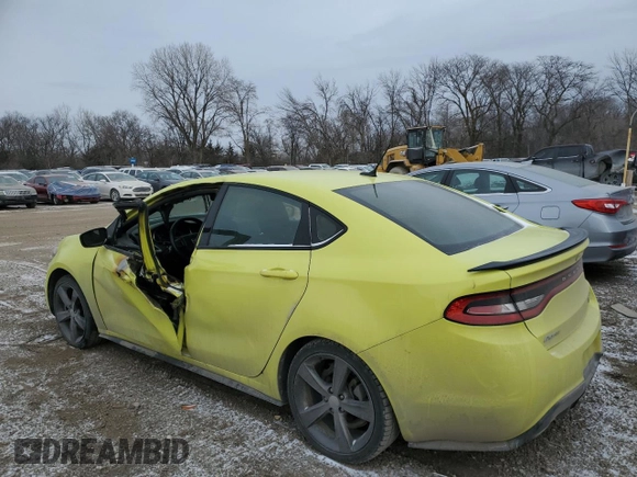 2013 Dodge Dart SXT with VIN 1C3CDFBH7DD231701, listed as a Copart auction lot 89143015 with 0 mi miles and Salvage Title. Bid and sale history available at carsss.com. Image 2.