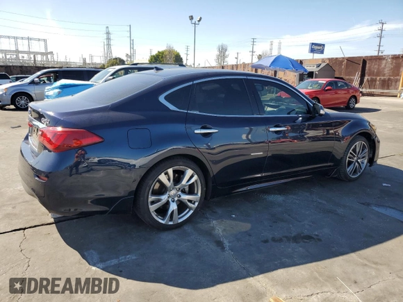 2017 Infiniti Q70 3.7 z VIN JN1BY1AP1HM741381, wystawiony jako Copart lot #48637015 z przebiegiem 122 862 mil mil oraz Szkoda całkowita • Salvage title. Historia ofert i sprzedaży dostępna na DreamBid. Obrazek 3.