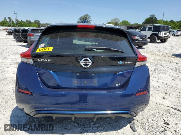 2018 Nissan LEAF S with VIN 1N4AZ1CP4JC304804, listed as a Copart auction lot 51941615 with 65,312 mi miles and Salvage Title. Bid and sale history available at DreamBid. Image 6.