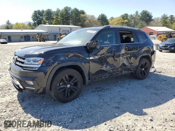 2018 Volkswagen Atlas SE with VIN 1V2PR2CA2JC526598, listed as a Copart auction lot 53878145 with 84,760 mi miles and Salvage title. Bid and sale history available at DreamBid. Image 1.