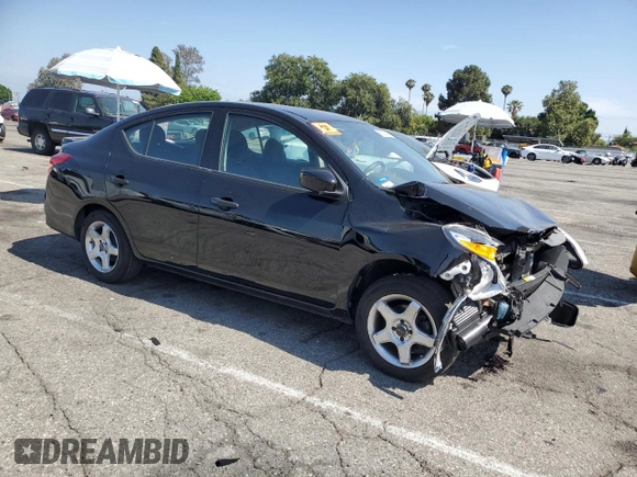 2019 Nissan Versa SV with VIN 3N1CN7AP3KL853861, listed as a Copart auction lot 60297415 with 118,486 mi miles and Salvage title. Bid and sale history available at DreamBid. Image 4.