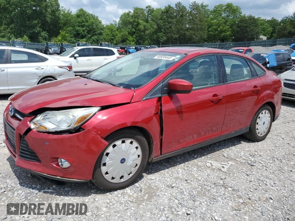 2012 Ford Focus SE with VIN 1FAHP3F29CL260334, listed as a Copart auction lot 60938445 with 166,806 mi miles and Salvage title. Bid and sale history available at DreamBid. Image 1.