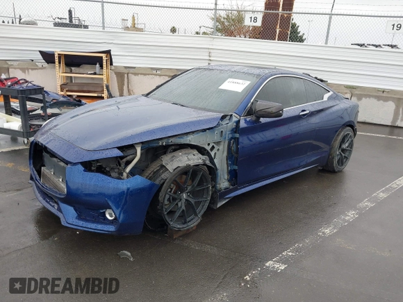 2017 Infiniti Q60 Premium with VIN JN1EV7EK9HM362667, listed as a IAAI auction lot 41888632 with 65,626 mi miles and . Bid and sale history available at DreamBid. Image 2.