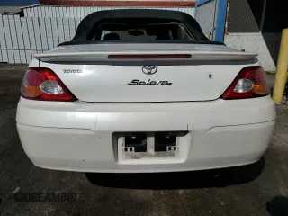 2002 Toyota Solara SE with VIN 2T1FF28P82C560265, listed as a Copart auction lot 47991925 with 219,776 mi miles and Clean Title. Bid and sale history available at DreamBid. Image 6.