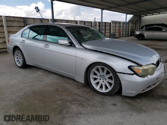2003 BMW 7 Series 745Li with VIN WBAGN63453DS44125, listed as a Copart auction lot 69498914 with Not Provided miles and Salvage Title. Bid and sale history available at DreamBid. Image 4.