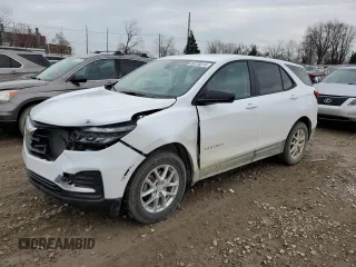 2024 Chevrolet Equinox LS with VIN 3GNAX5EG4RL296294, listed as a Copart auction lot 80238514 with 15,928 mi miles and Salvage Title. Bid and sale history available at carsss.com. Image 1.