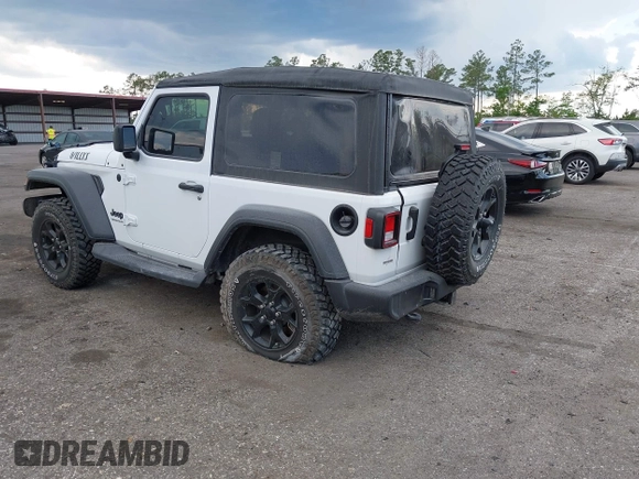 2022 Jeep Wrangler Sport S z VIN 1C4GJXAN9NW124190, wystawiony jako IAAI lot #42027247 z przebiegiem 8 376 mil mil oraz . Historia ofert i sprzedaży dostępna na DreamBid. Obrazek 3.