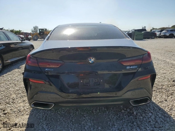 2024 BMW 8 Series 840i with VIN WBAGV4C03RCR02184, listed as a Copart auction lot 50583844 with 1,144 mi miles and Non Repairable. Bid and sale history available at carsss.com. Image 6.