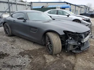 2016 Mercedes-Benz AMG GT S with VIN WDDYJ7JA9GA006390, listed as a Copart auction lot 84910144 with 54,370 mi miles and Salvage Title. Bid and sale history available at carsss.com. Image 4.