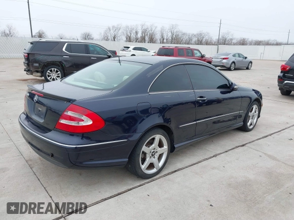 2005 Mercedes-Benz CLK 500 with VIN WDBTJ75J05F145370, listed as a IAAI auction lot 41531094 with 107,162 mi miles and . Bid and sale history available at DreamBid. Image 4.