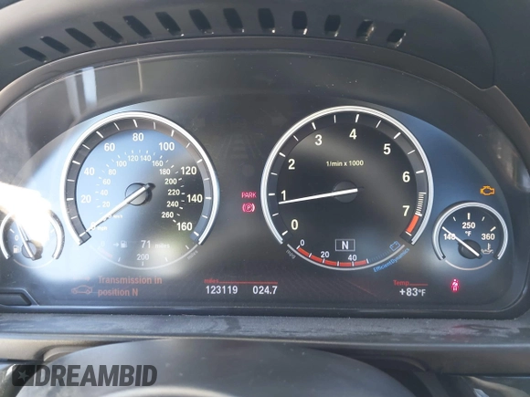 2012 BMW 5 Series 550i with VIN WBAFR9C51CDV58753, listed as a IAAI auction lot 41837245 with 123,119 mi miles and . Bid and sale history available at DreamBid. Image 7.