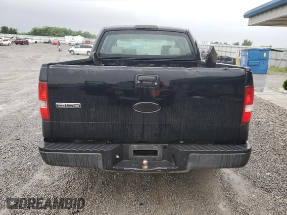 2008 Ford F-150 XL with VIN 1FTRW12WX8FC21305, listed as a Copart auction lot 60658335 with 196,837 mi miles and Salvage title. Bid and sale history available at DreamBid. Image 6.