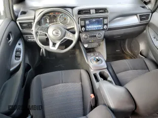 2022 Nissan LEAF S with VIN 1N4AZ1BVXNC563237, listed as a Copart auction lot 50106515 with 44,295 mi miles and Salvage Title. Bid and sale history available at DreamBid. Image 8.
