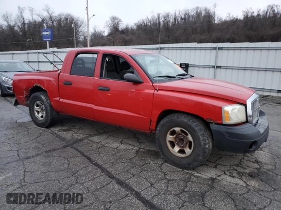 2005 Dodge Dakota ST with VIN 1D7HE28N85S155915, listed as a Copart auction lot 37094164 with Not Provided miles and Salvage Title. Bid and sale history available at carsss.com. Image 4.