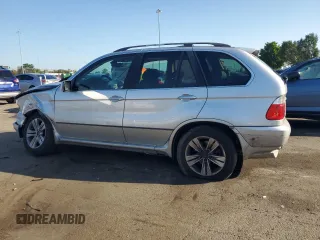 2004 BMW X5 4.4i with VIN 5UXFB53574LV08364, listed as a Copart auction lot 60208634 with 186,302 mi miles and Salvage Title. Bid and sale history available at carsss.com. Image 2.